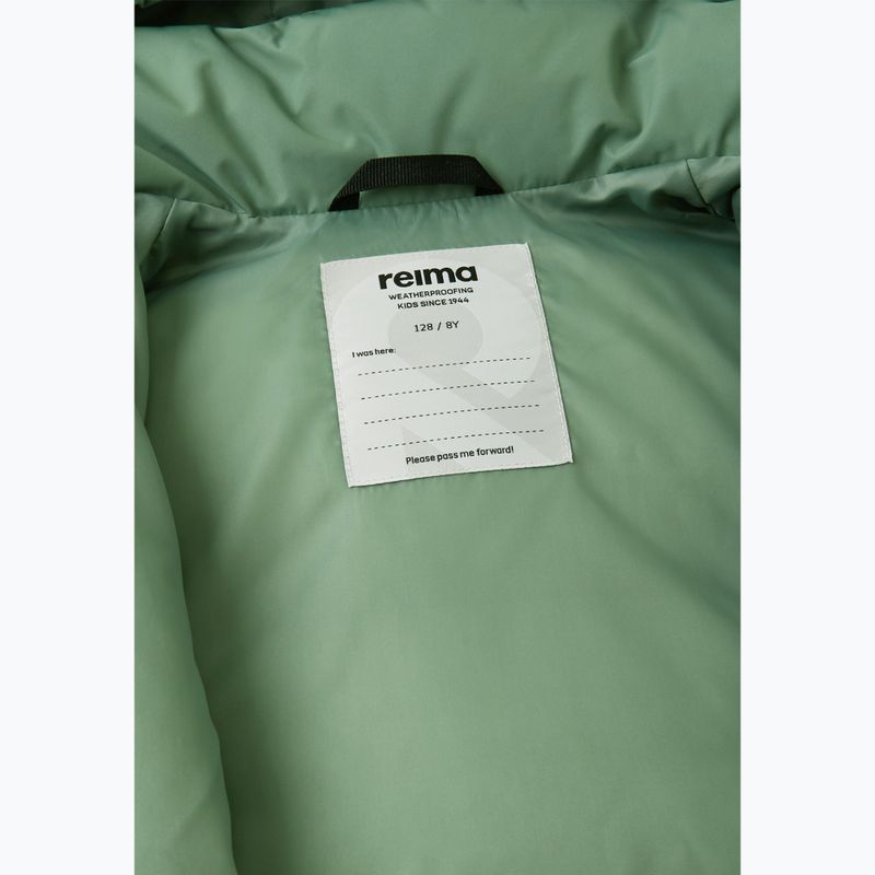 Giacca a piumino per bambini Reima Paimio green clay 6