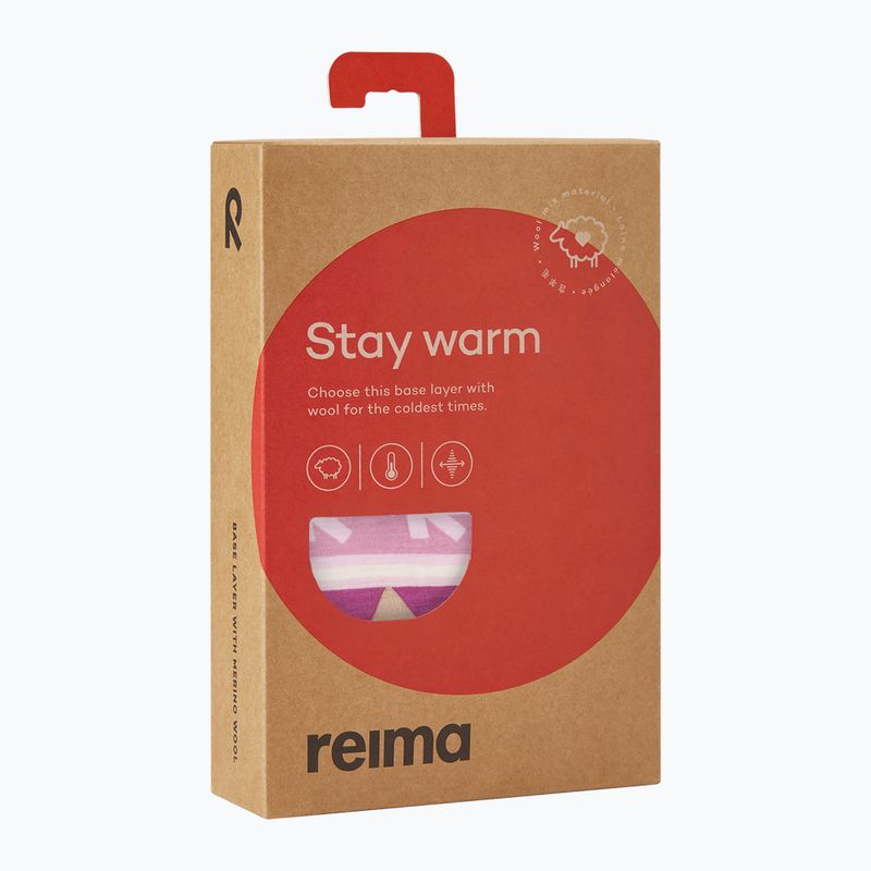 Set intimo termico per bambini Reima Taitoa grey pink 9