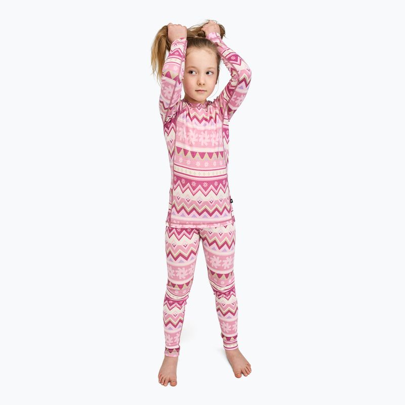 Set intimo termico per bambini Reima Taitoa grey pink 10