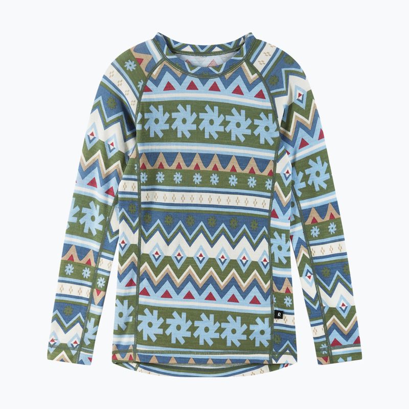 Set di biancheria intima termica per bambini Reima Taitoa green clay 3