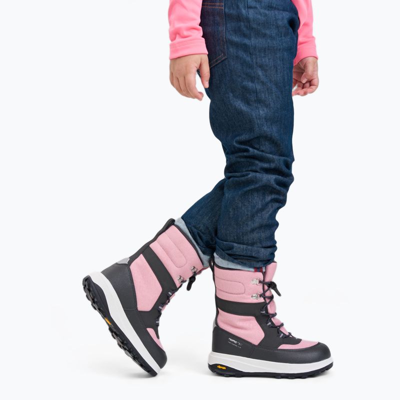 Stivali da neve per bambini Reima Laplander 2.0 grey pink 9
