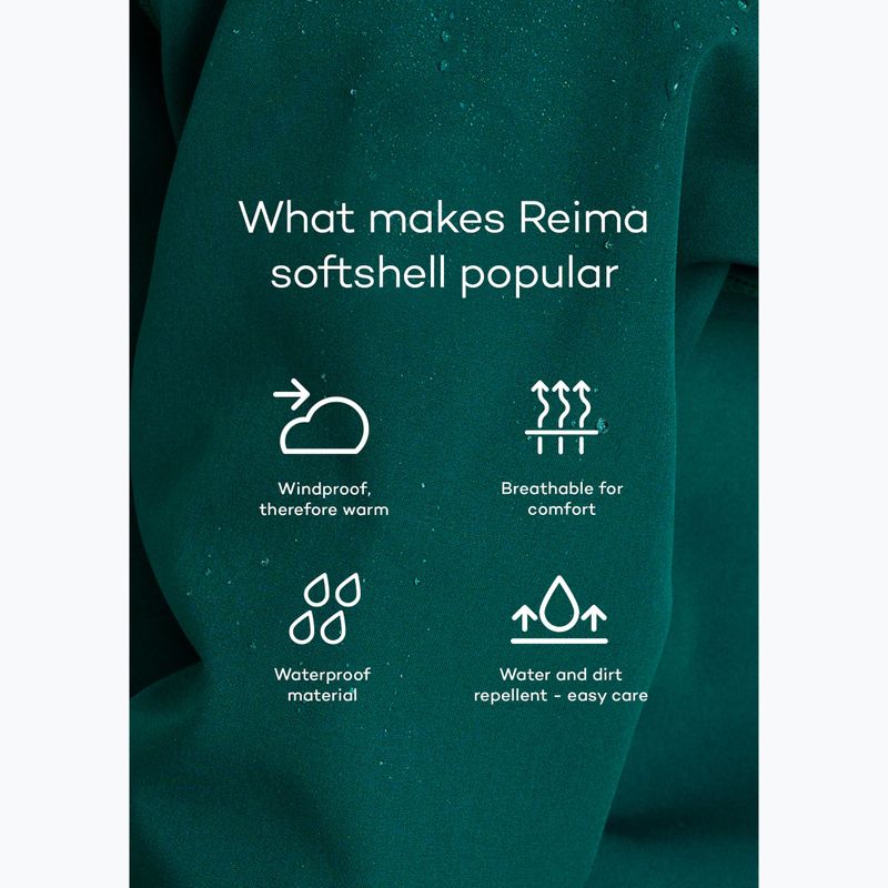 Tuta softshell per bambini Reima Mjosa fresh blue 7