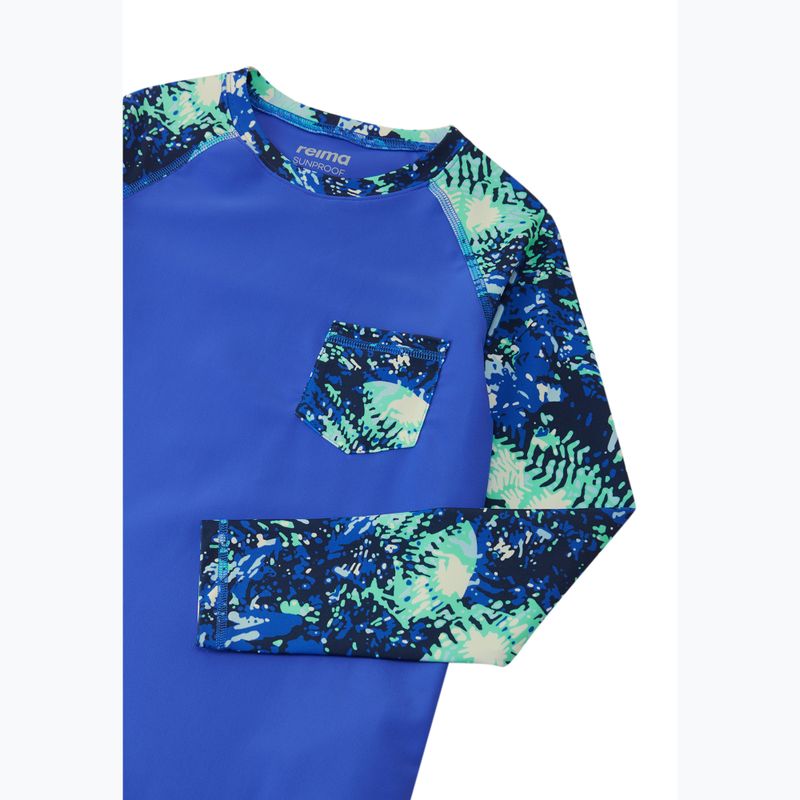 Maglia a maniche lunghe da nuoto per bambini Reima Kroolaus sparkly blue 3