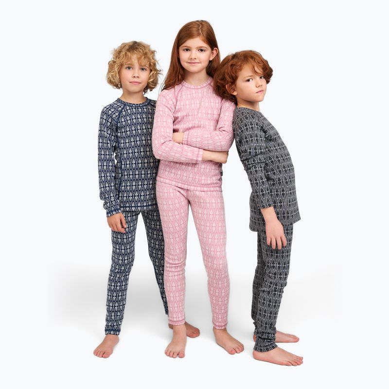 Set di biancheria termica per bambini Reima Taival grey pink 10
