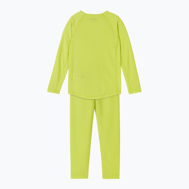 Set di biancheria termica per bambini Reima Lani bright lime 2