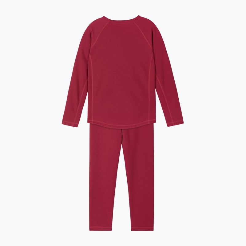 Set di biancheria termica per bambini Reima Lani cranberry 2