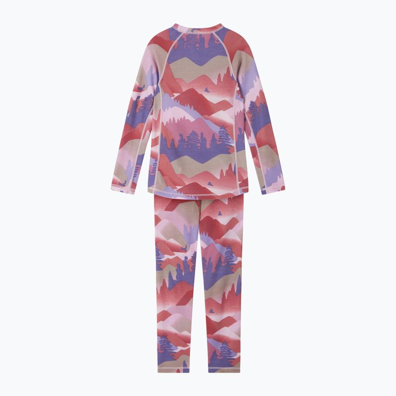 Set di biancheria termica per bambini Reima Taitoa grey pink 2