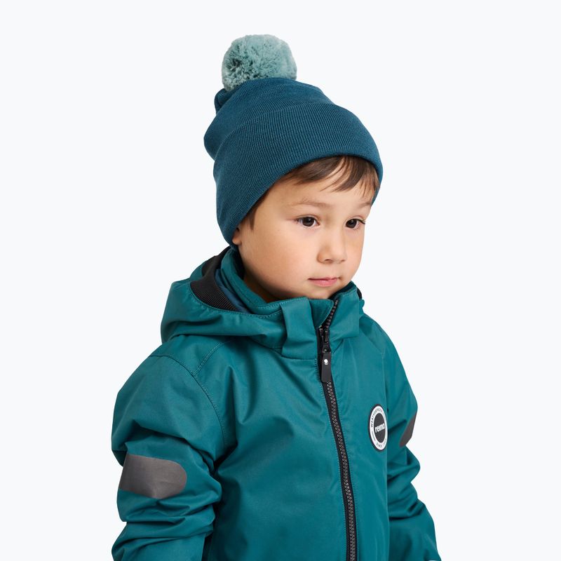 Berretto invernale da bambino Reima Omasi dark teal 4