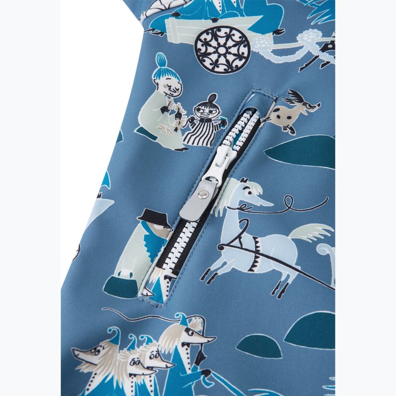 Tuta softshell per bambini Reima Moomin Mjosa blue ocean 6
