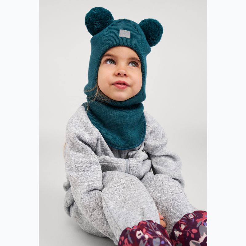 Passamontagna per bambini Reima Vekkuli dark teal 5