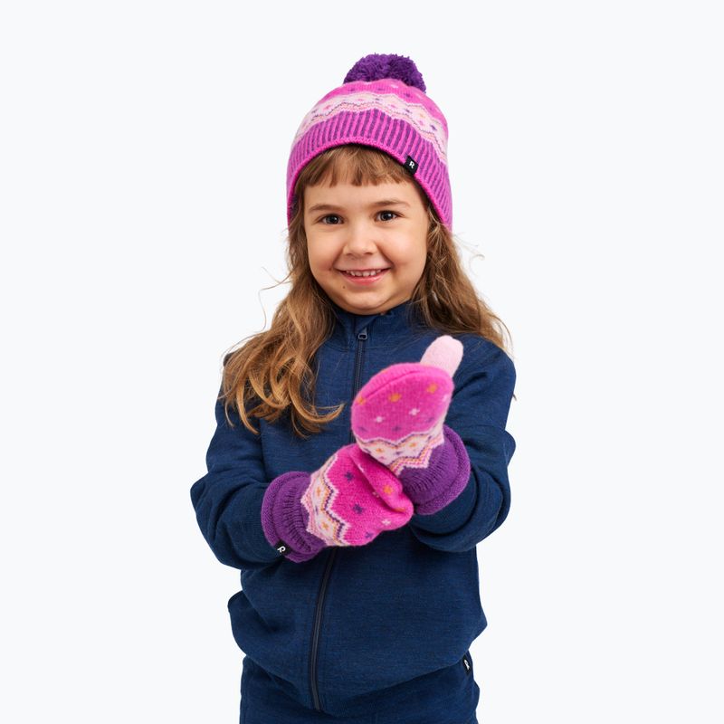Berretto invernale da bambino Reima Pohjoinen plum purple 4