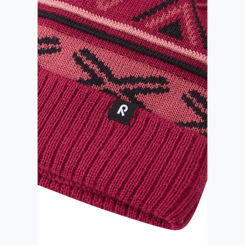 Berretto invernale da bambino Reima Kirjoen cranberry 3