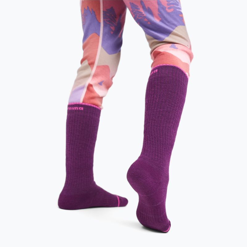 Calze per bambini Reima Urheilu plum purple 3