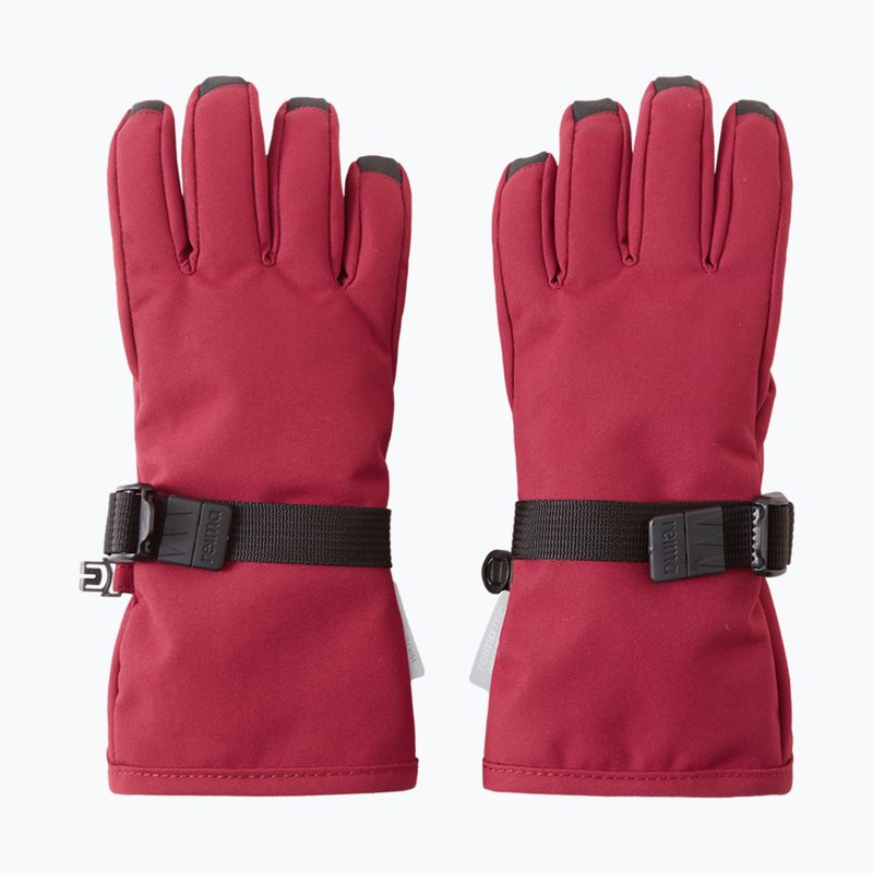 Guanti da sci per bambini Reima Tartu maroon 2