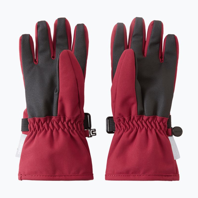 Guanti da sci per bambini Reima Tartu maroon 3