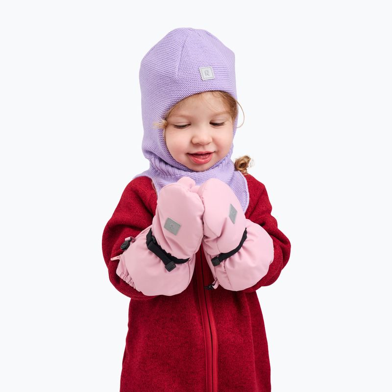 Guanti da neve per bambini Reima Villatassu grey pink 6