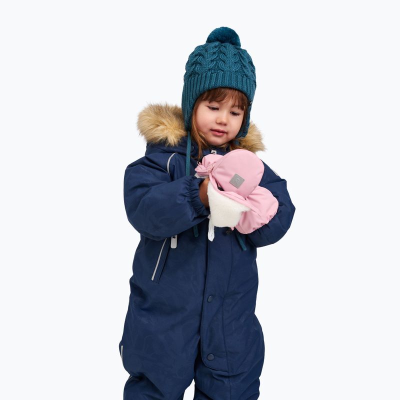 Guanti da neve per bambini Reima Villatassu grey pink 7