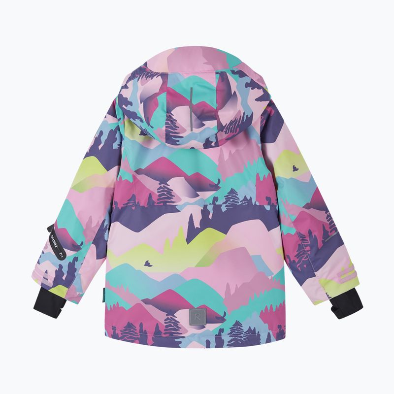 Giacca da sci bambino Reima Kiiruna grey pink 2