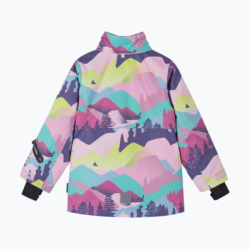 Giacca da sci bambino Reima Kiiruna grey pink 3