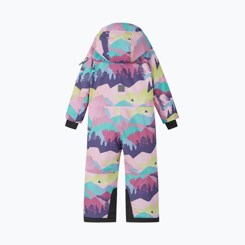 Tuta da sci per bambini Reima Reach grey pink 2