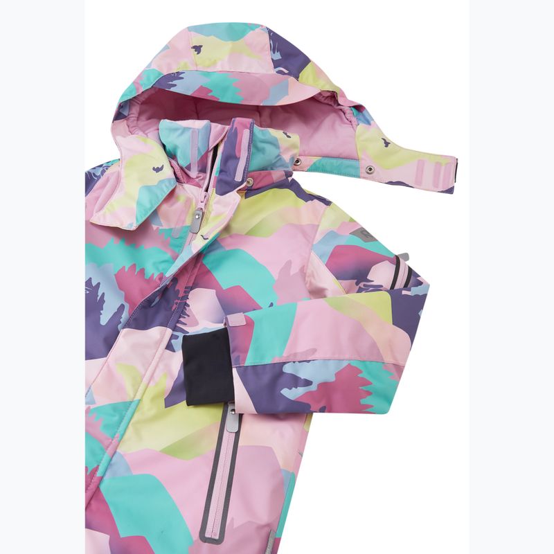 Tuta da sci per bambini Reima Reach grey pink 3