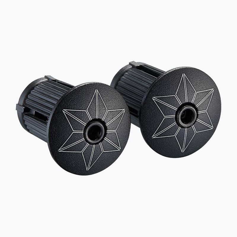 SUPACAZ Super Sticky Kush Galaxy 2,5 mm bianco stampato/ano nero tasselli manubrio wrap 3