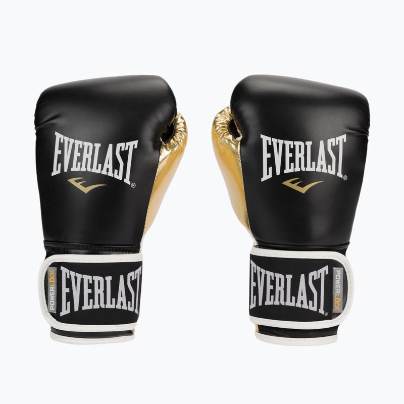 Everlast Powerlock Pu guantoni da boxe uomo nero 2200