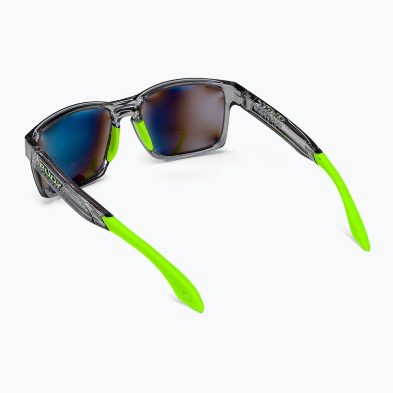 Occhiali da sole Rudy Project Spinair 57 crystal graphite/polar 3fx hdr multilaser green 2