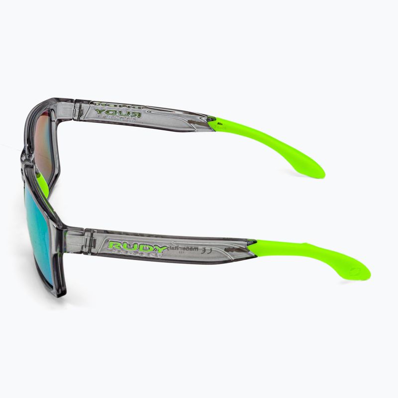 Occhiali da sole Rudy Project Spinair 57 crystal graphite/polar 3fx hdr multilaser green 4