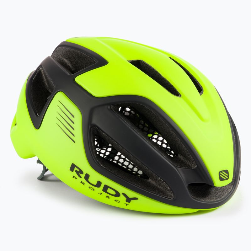 Casco da bicicletta Rudy Project Spectrum giallo fluo nero opaco