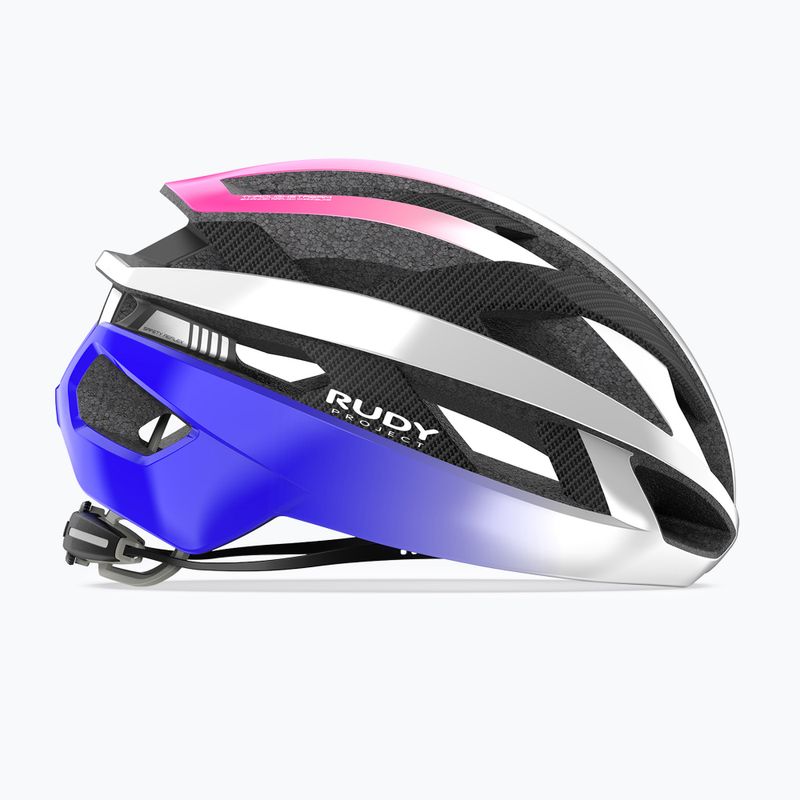 Casco da ciclismo Rudy Project Rebel pearl metal/pink/cyber blue shiny 2
