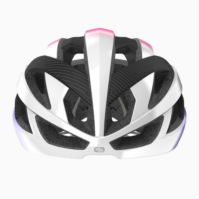 Casco da ciclismo Rudy Project Rebel pearl metal/pink/cyber blue shiny 3