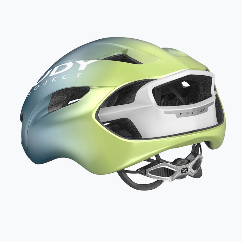 Casco da ciclismo Rudy Project Nytron blue avio/apple green metal matte 4