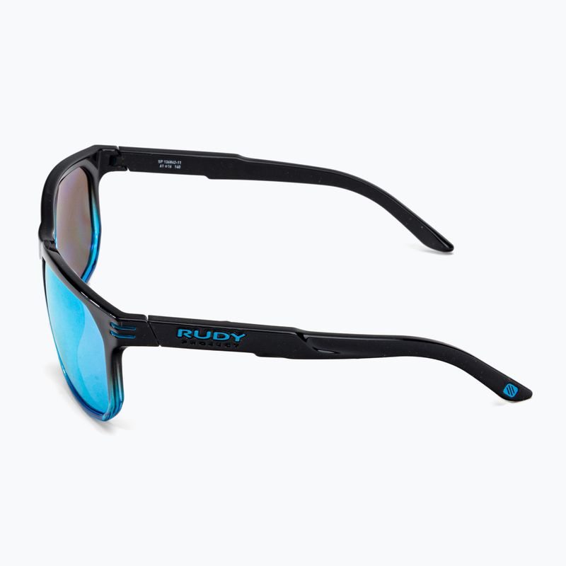 Occhiali da sole Rudy Project Soundrise black fade crystal azure gloss/multilaser ice 4