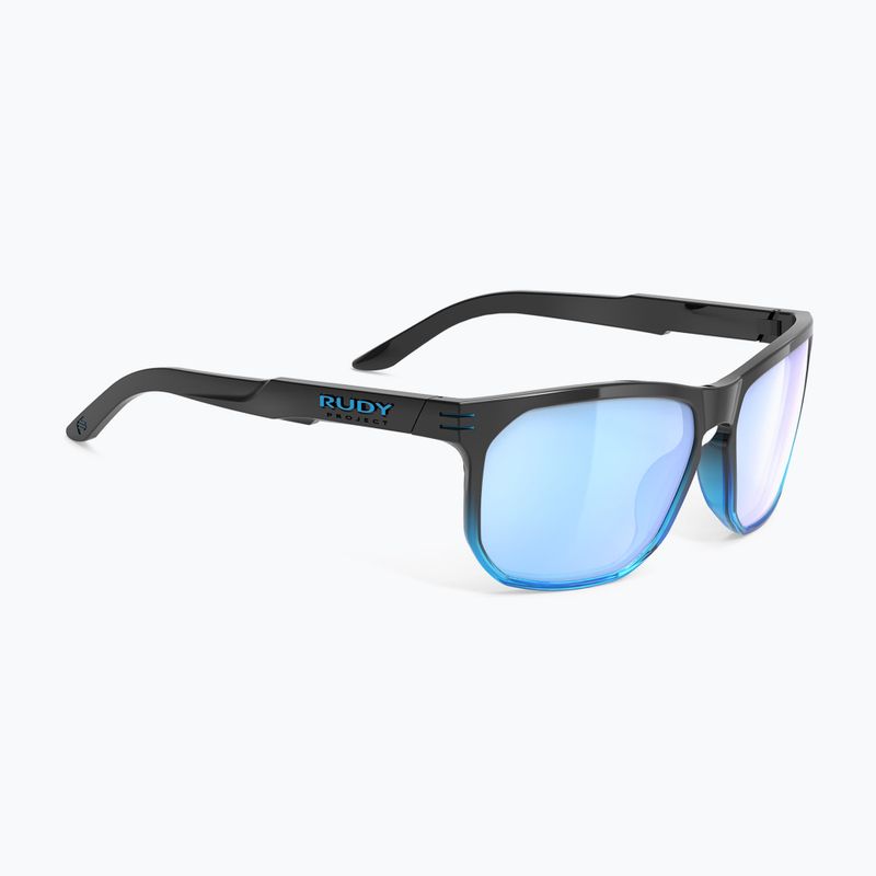 Occhiali da sole Rudy Project Soundrise black fade crystal azure gloss/multilaser ice 5