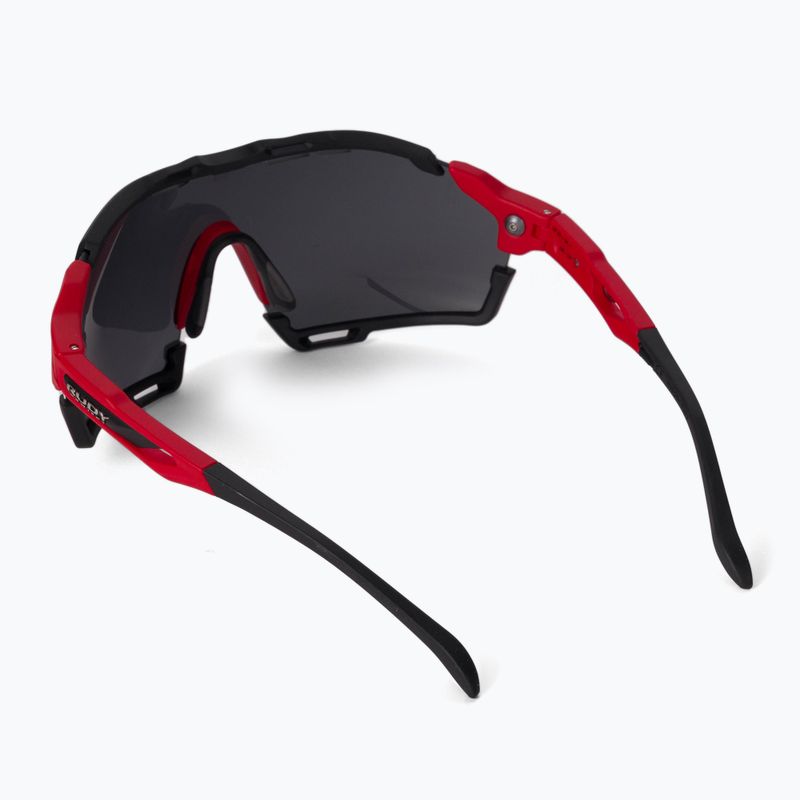 Occhiali da sole Rudy Project Cutline rosso opaco/nero fumo 2