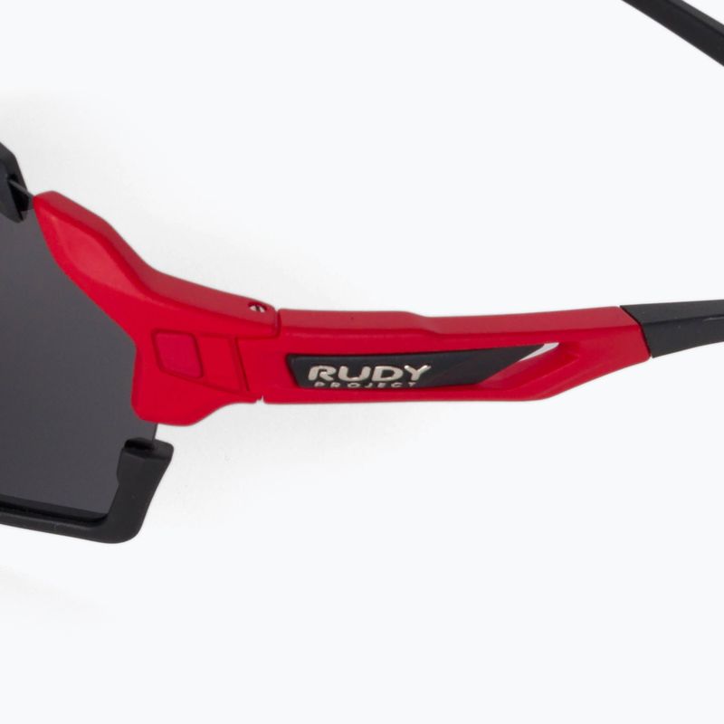 Occhiali da sole Rudy Project Cutline rosso opaco/nero fumo 4