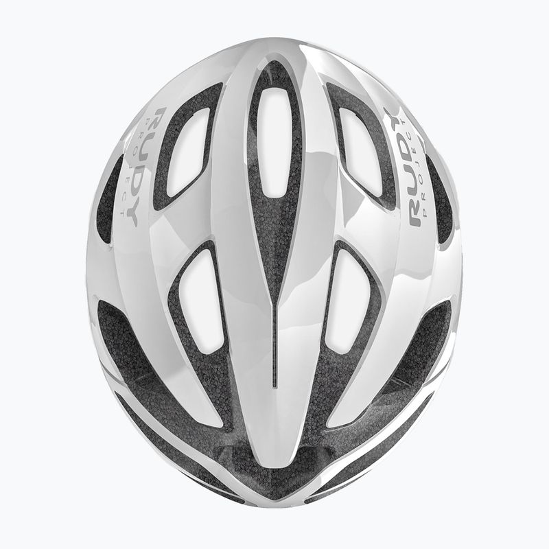 Rudy Project Strym Z casco da bici bianco lucido 7