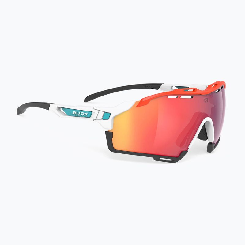 Occhiali da sole Rudy Project Cutline bianco opaco/rosso multicolore