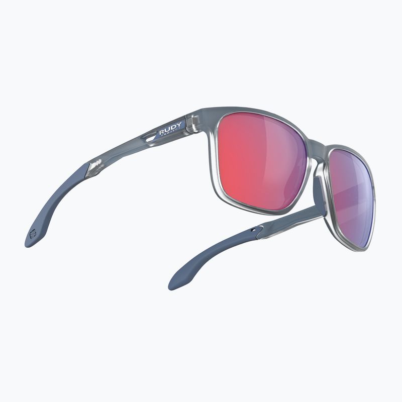 Occhiali da sole Rudy Project Lightflow A in metallo blu ghiaccio opaco/rosso multilaser 2