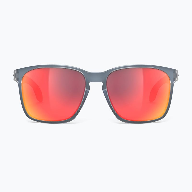 Occhiali da sole Rudy Project Lightflow A in metallo blu ghiaccio opaco/rosso multilaser 3