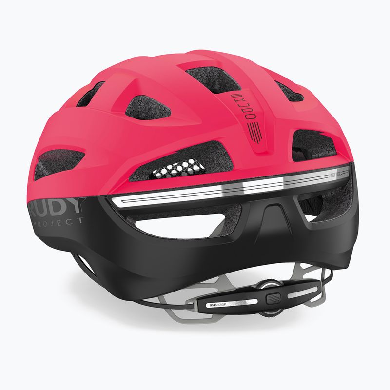 Casco da bici Rudy Project Skudo rosa fluo/nero opaco 5