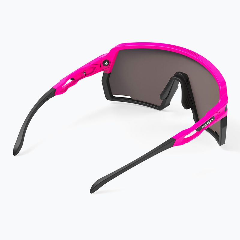 Occhiali da sole Rudy Project Kelion rosa fluo opaco/multilaser sunset 5