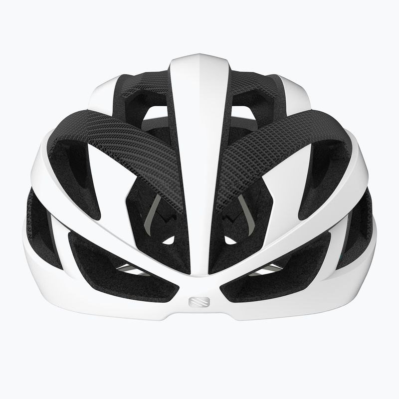 Casco da bicicletta Rudy Project Rebel bianco carbonio opaco 2
