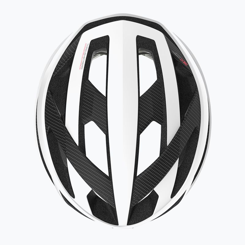 Casco da bicicletta Rudy Project Rebel bianco carbonio opaco 5