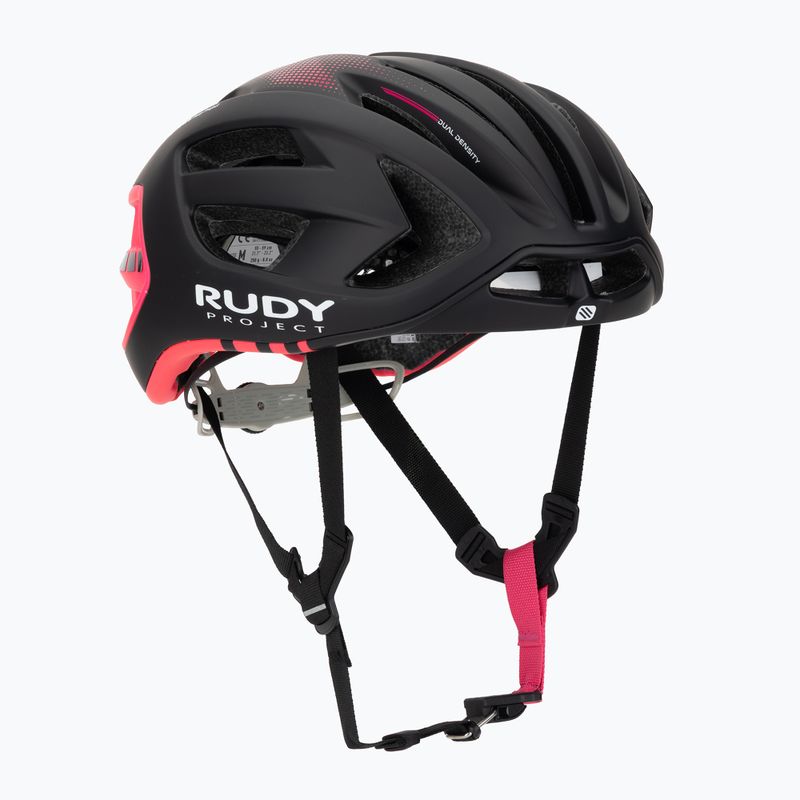 Casco da bici Rudy Project Egos nero/rosa fluo opaco
