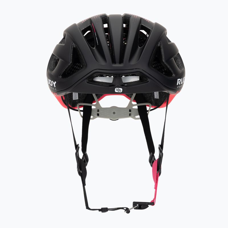 Casco da bici Rudy Project Egos nero/rosa fluo opaco 2