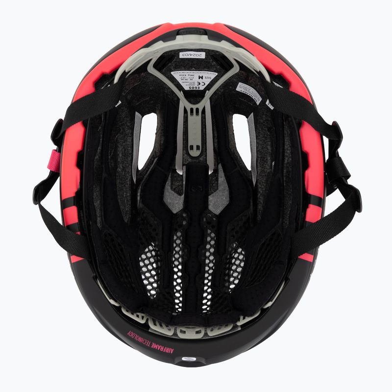 Casco da bici Rudy Project Egos nero/rosa fluo opaco 5