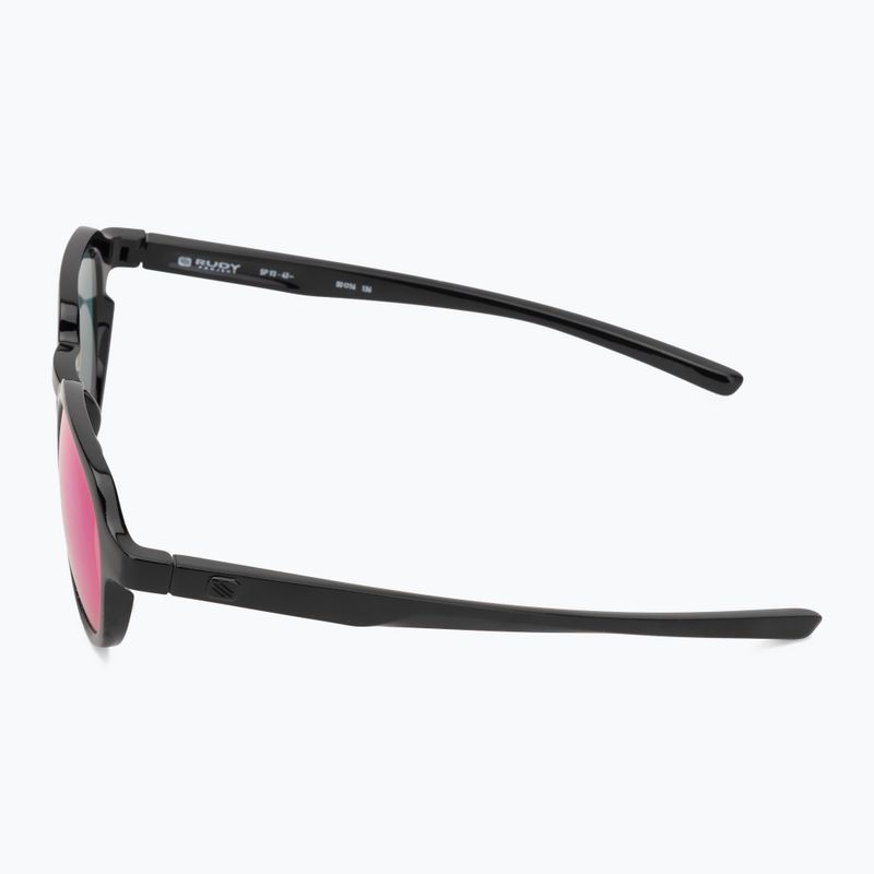 Occhiali da sole Rudy Project Glamshady nero lucido/polar 3fx hdr multilaser rosso 4