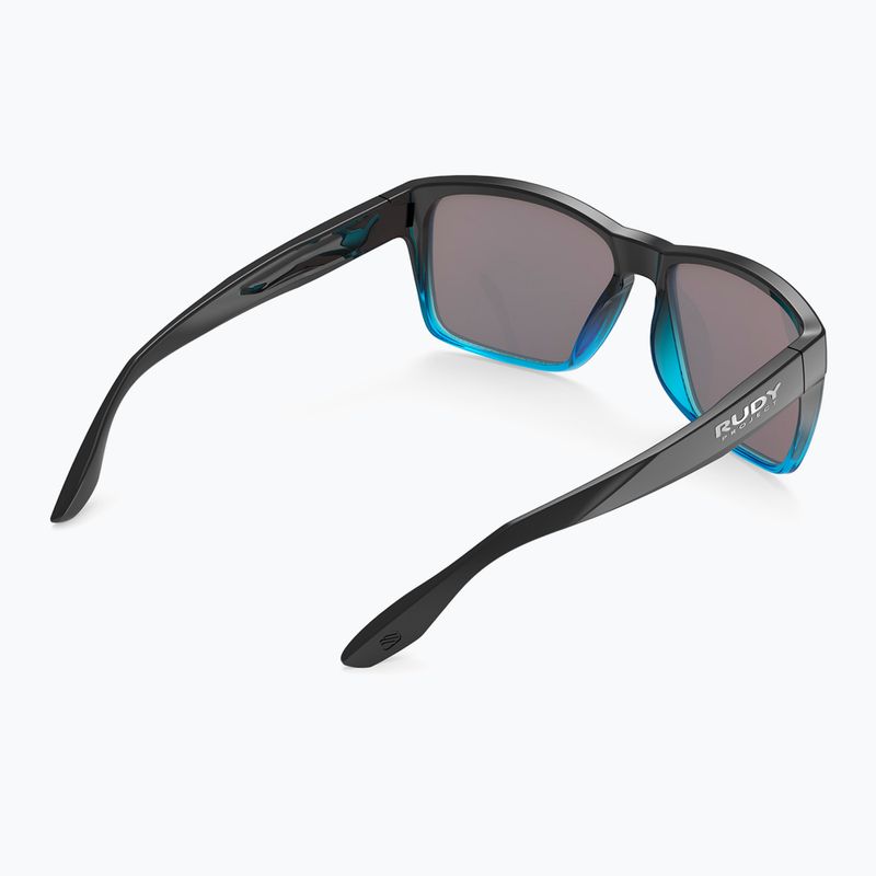 Occhiali da sole Rudy Project Spinhawk Edge black fade crystal azure gloss/multilaser ice 5